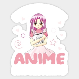 Easily Distracted by Anime and Sketching | Anime Sticker